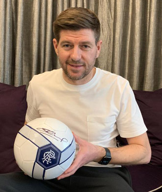 Steven Gerrard signing Rangers Football Club Football