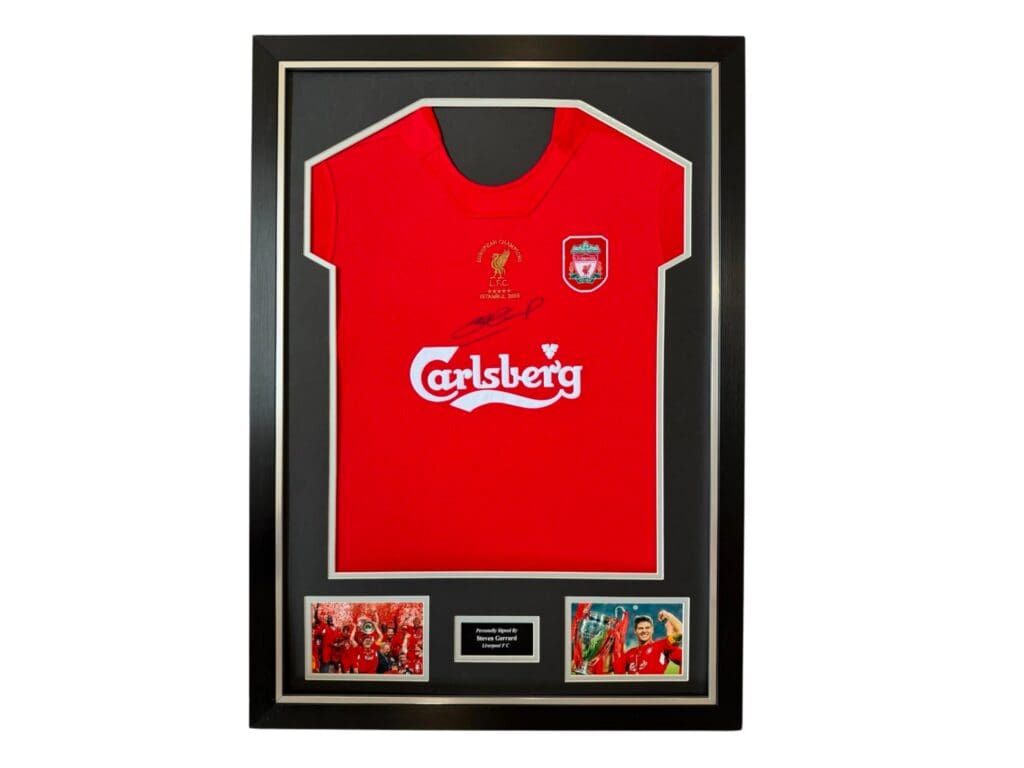 Steven Gerrard Istanbul Front Signed shirt