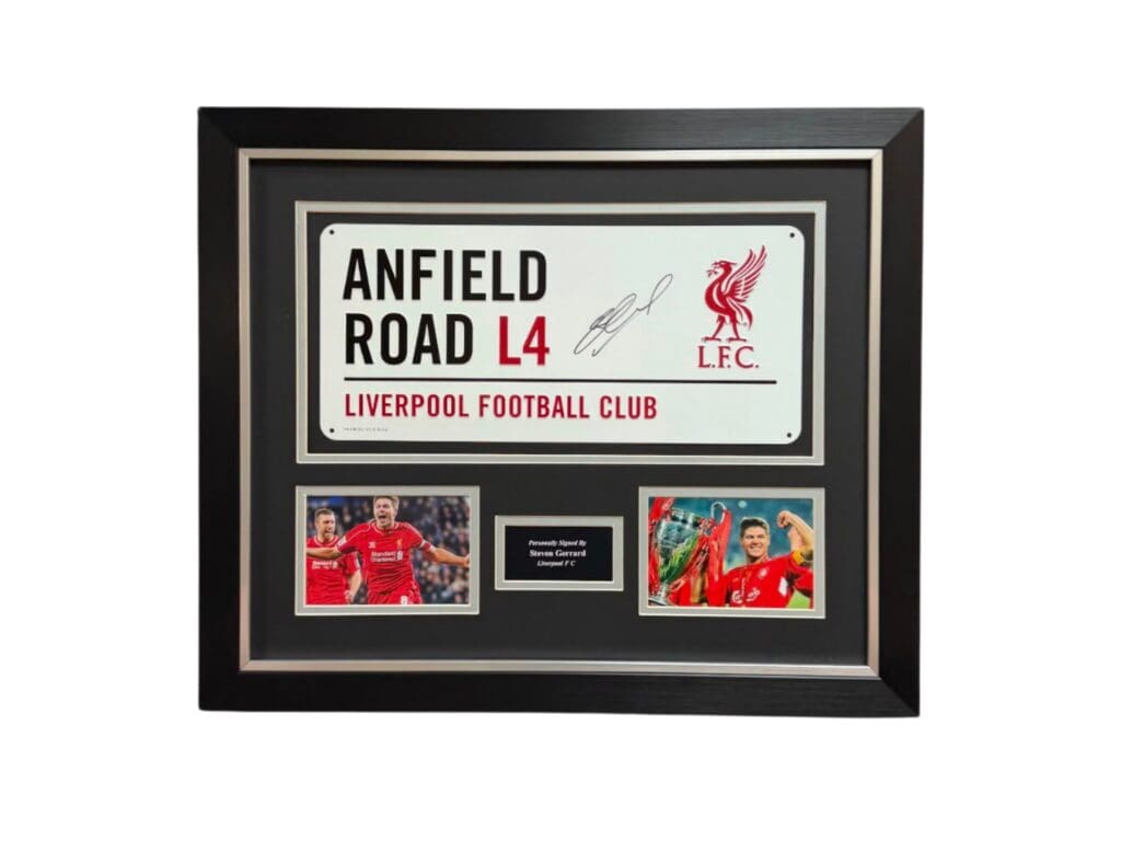 Steven Gerrard Hand Signed ‘Anfield Road’
