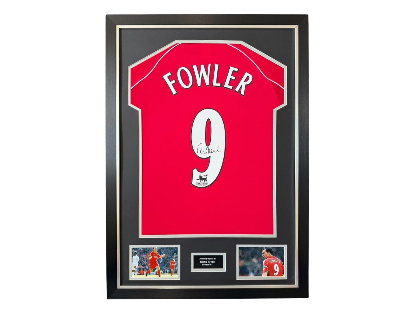 Robbie Fowler signed Liverpool 2001 number 9 shirt